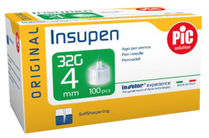 Original Insupen  Insulin Pen Needle 32 G x 4 mm   100 pcs