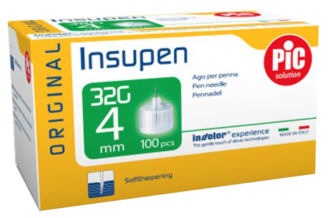Original Insupen  Insulin Pen Needle 32 G x 4 mm   100 pcs