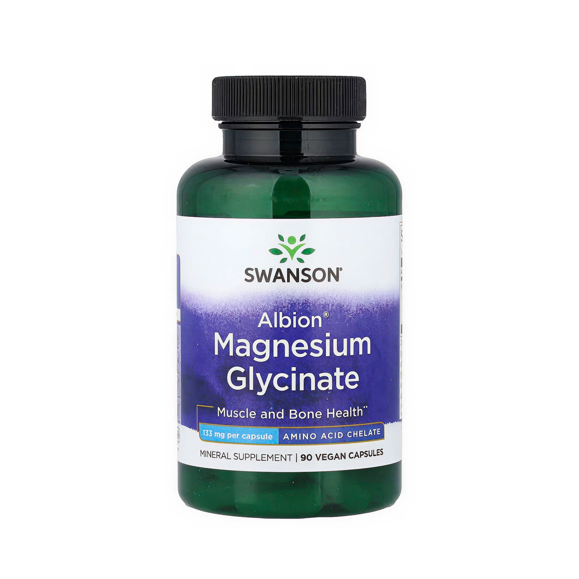 Swanson Albion Magnesium Glycinate 133 mg - 90 Vegan Caps