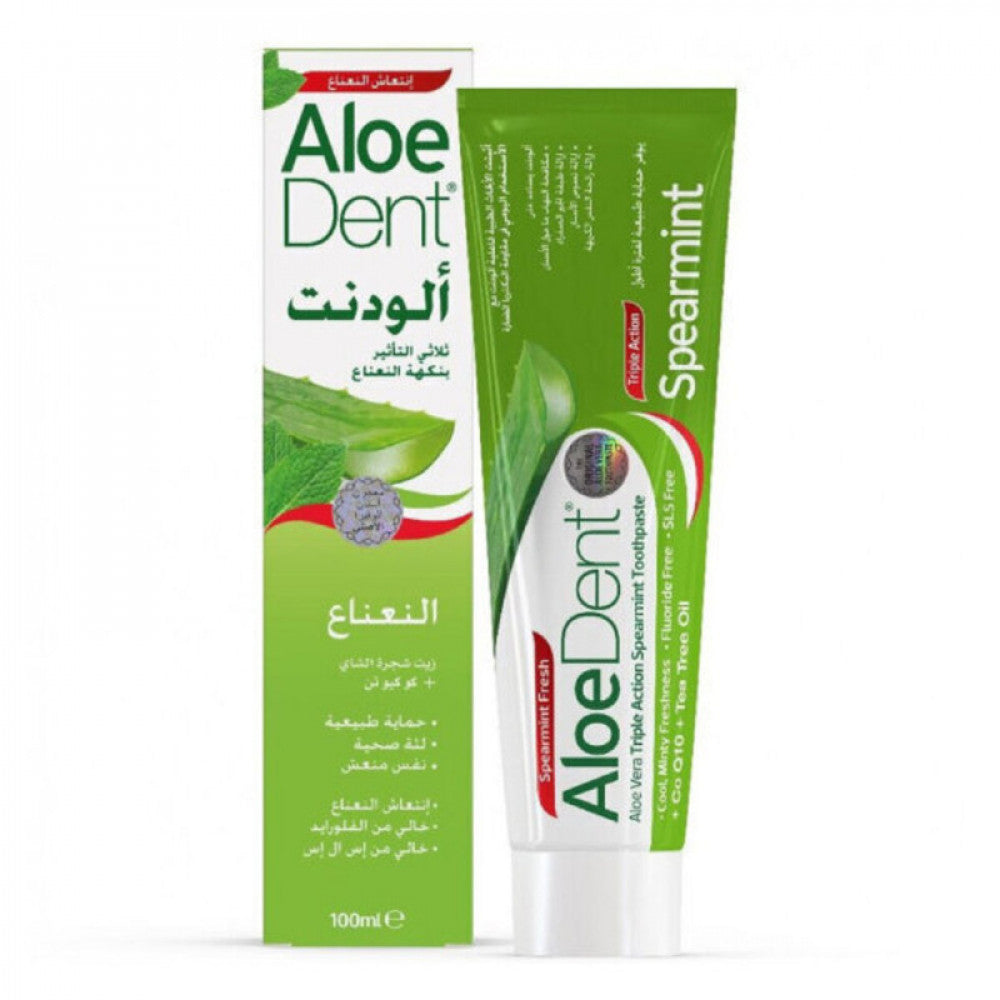 Aloedent Aloedent Toothpaste 100ml Triple Action Spearmint