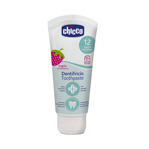 Chicco Baby Toothpaste 50ml Chicco Strawberry Flavor For Ages 1 To 5 Years Fluoride-Free
