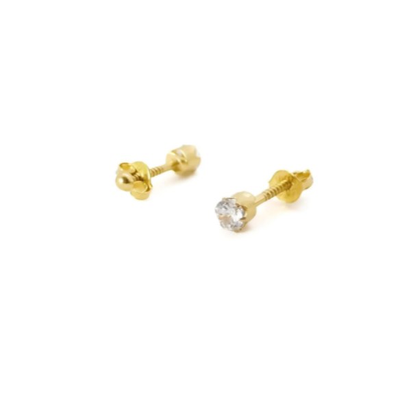 QPP Baby Earring RB04Y Gold Crystal