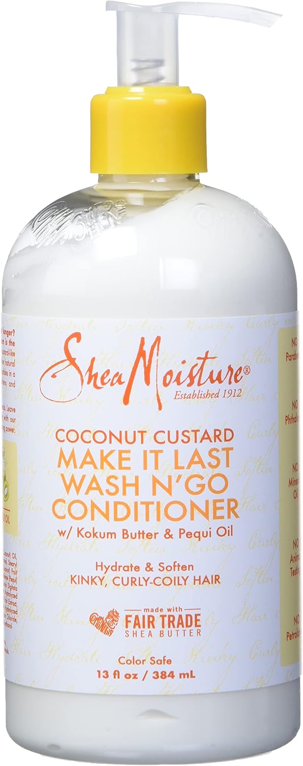 SheaMoisture Coconut Custard Conditioner for Curly Hair – 13oz