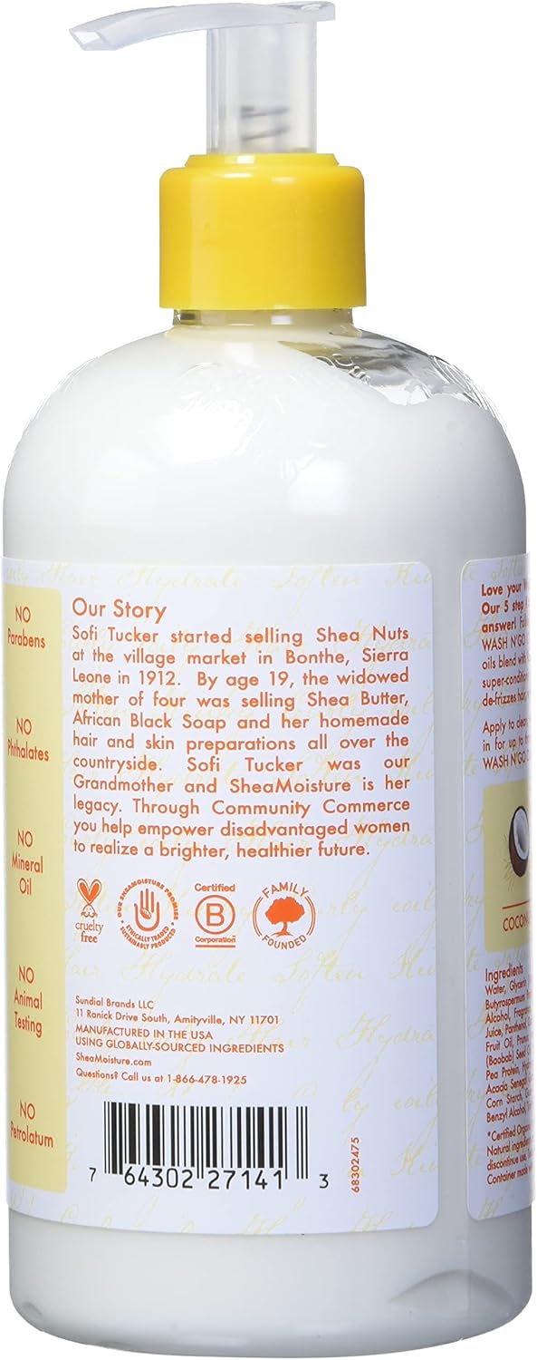 SheaMoisture Coconut Custard Conditioner for Curly Hair – 13oz