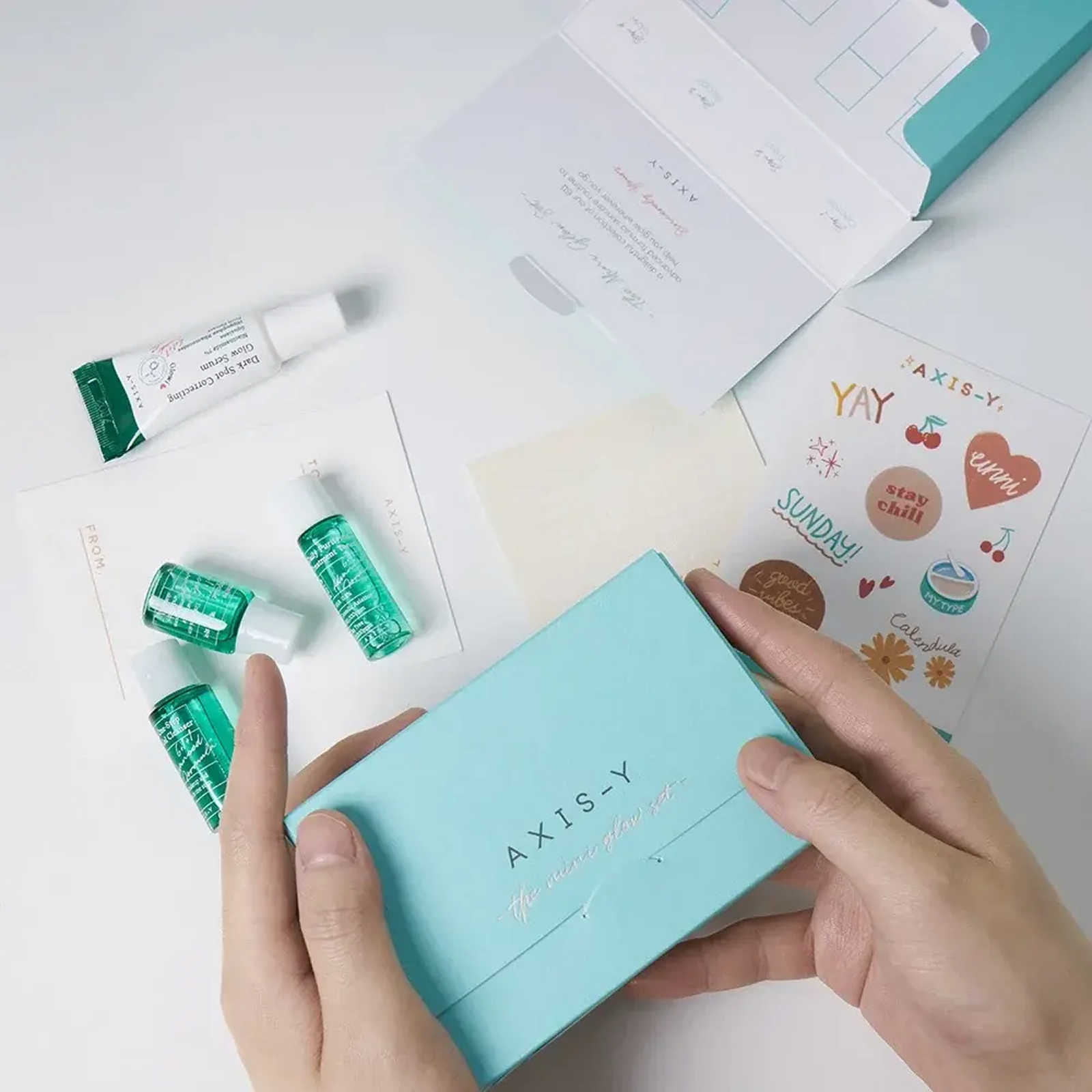 Axis-y Mini Glow Kit – Brightening Korean Skincare Travel Set (4 Items)