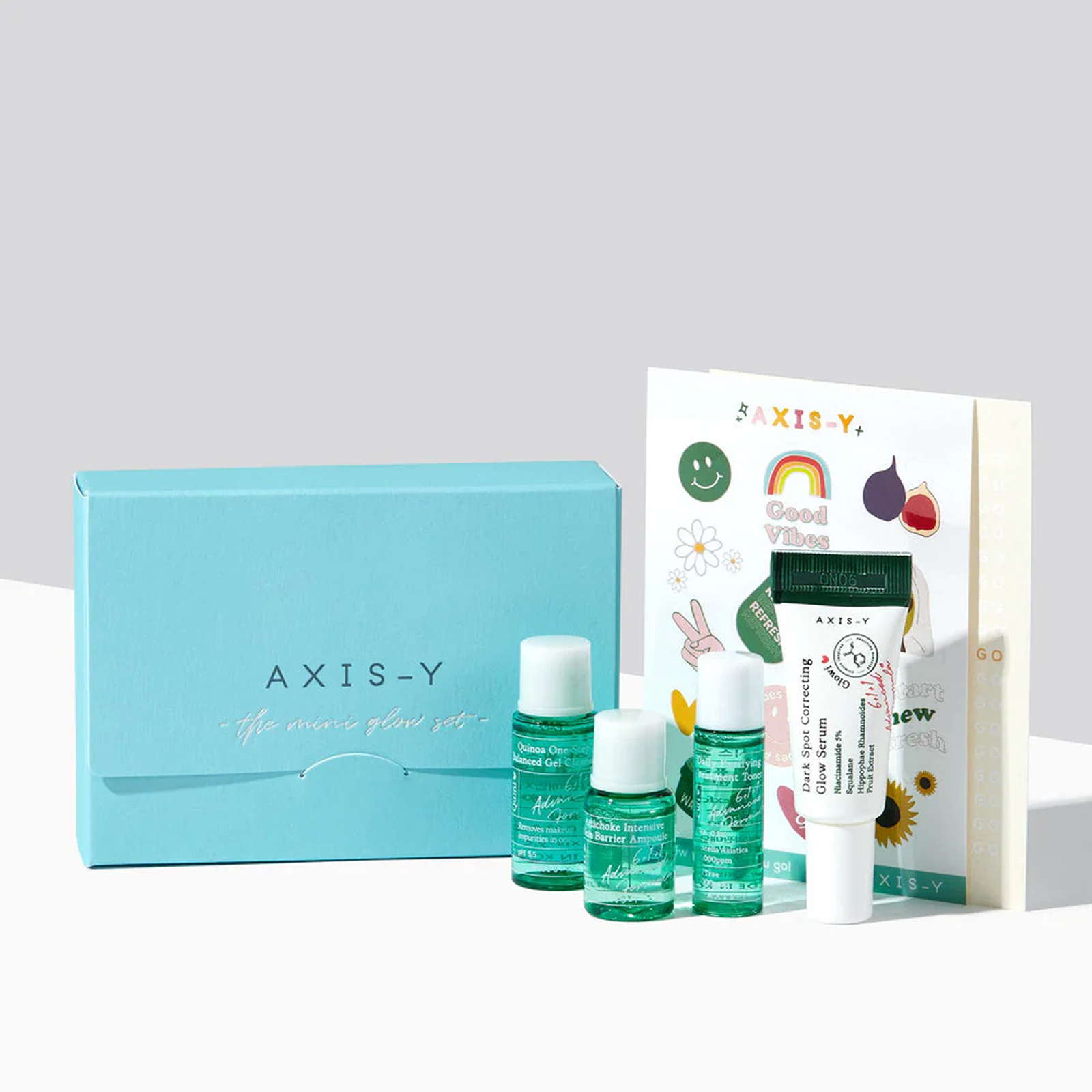 Axis-y Mini Glow Kit – Brightening Korean Skincare Travel Set (4 Items)