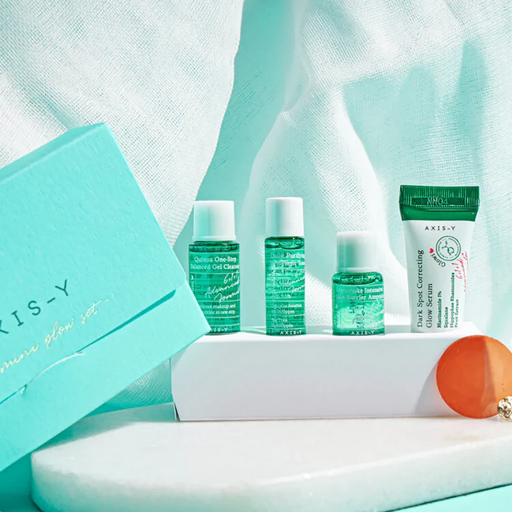 Axis-y Mini Glow Kit – Brightening Korean Skincare Travel Set (4 Items)