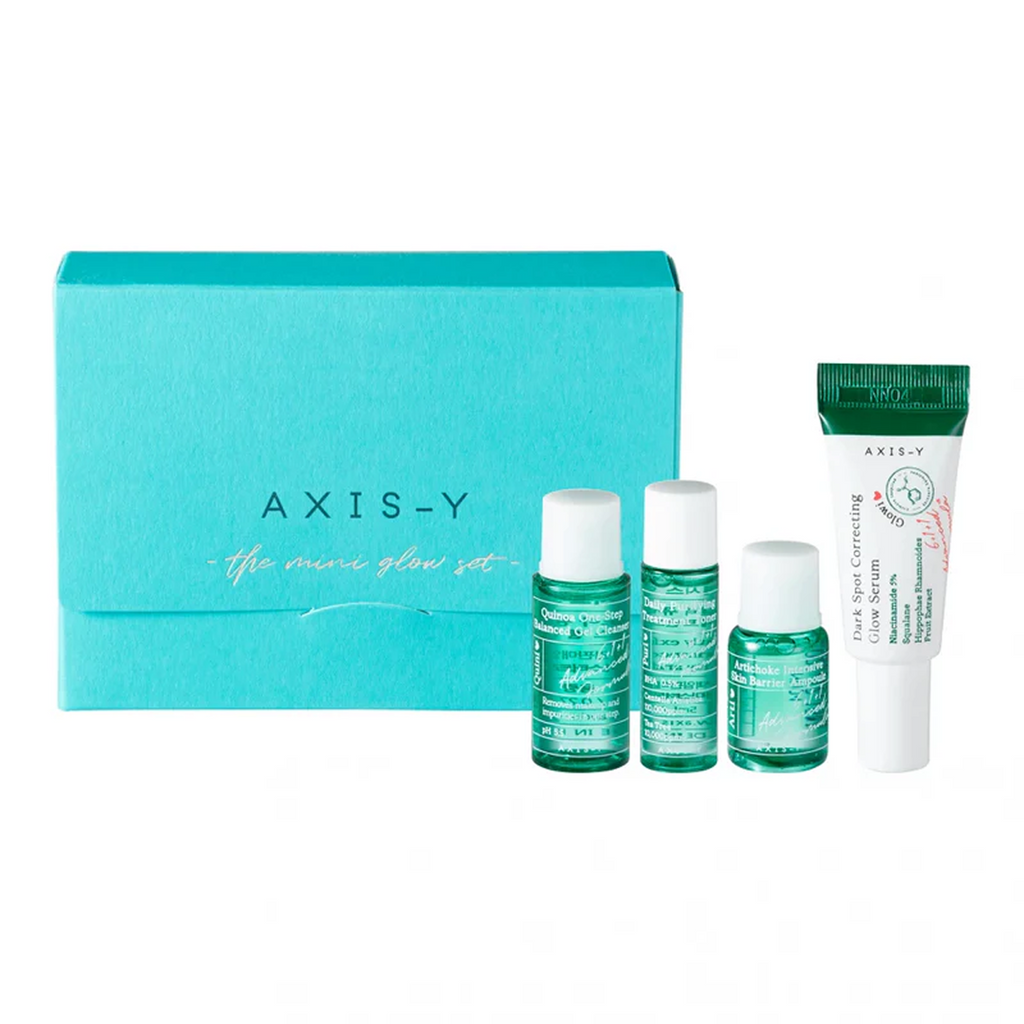 Axis-y Mini Glow Kit – Brightening Korean Skincare Travel Set (4 Items)