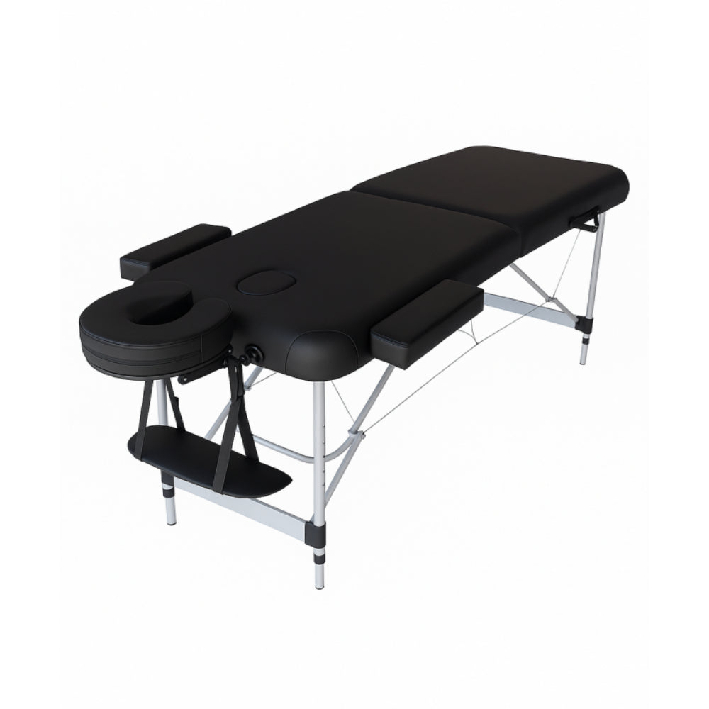 Salon system  massage bed portable aluminum base with bag black