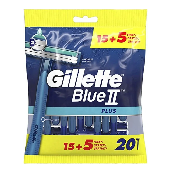 Gillette razor blue 2 plus 20 pack 15+5 free