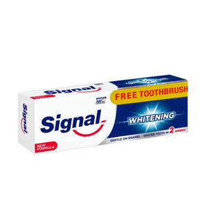 Signal Toothpaste 100ml Whitening Tooth Brush Free