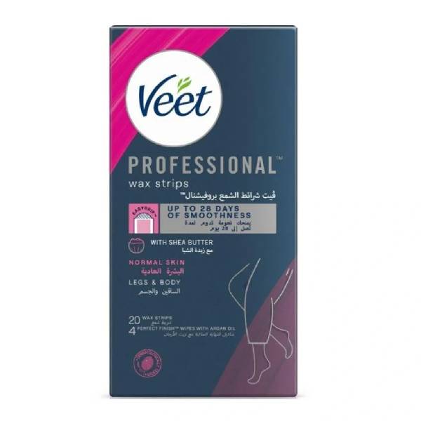 Veet Hair Removal Strips 20pc Professional For Normal Skin
