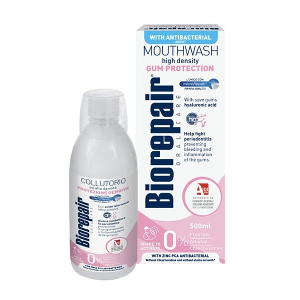 Biorepair Mouth Wash 500ml High Density For Gum Bleeding Protection