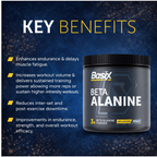 Basix Beta Alanine Supplement  Muscle Endurance and Performance Pump Unflavored 310g