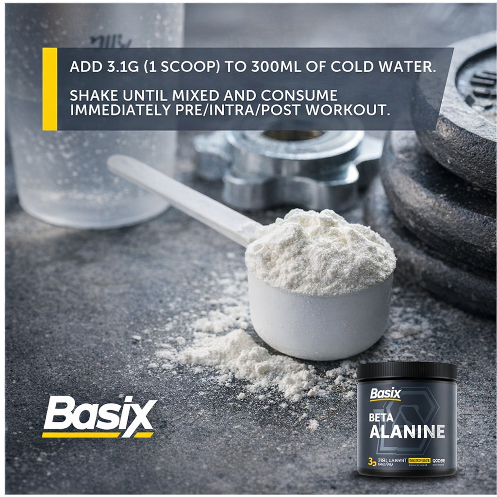 Basix Beta Alanine Supplement  Muscle Endurance and Performance Pump Unflavored 310g