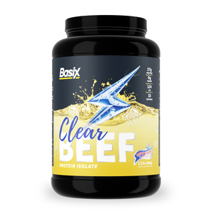 بروتين لحم بقري معزول شفاف من باسيكس - مكمل غذائي خالي من السكر مناسب لنظام باليو الغذائي، طاقة فائقة 2.2 رطل