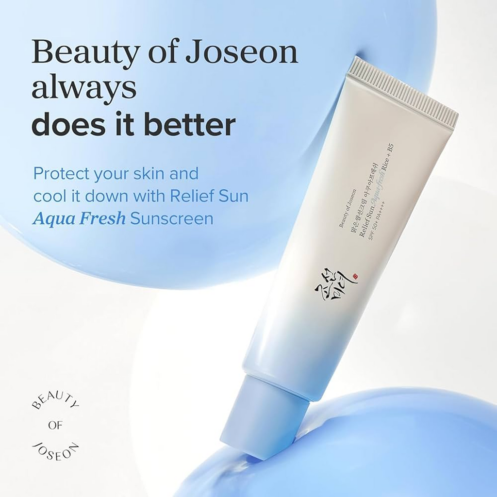 Beauty of Joseon Relief Sun (Aqua-Fresh Rice + B5 / Rice + Probiotic) SPF50+ PA++++ – 50ml
