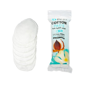 Beauty System Rounded Cotton Pads White 80pc
