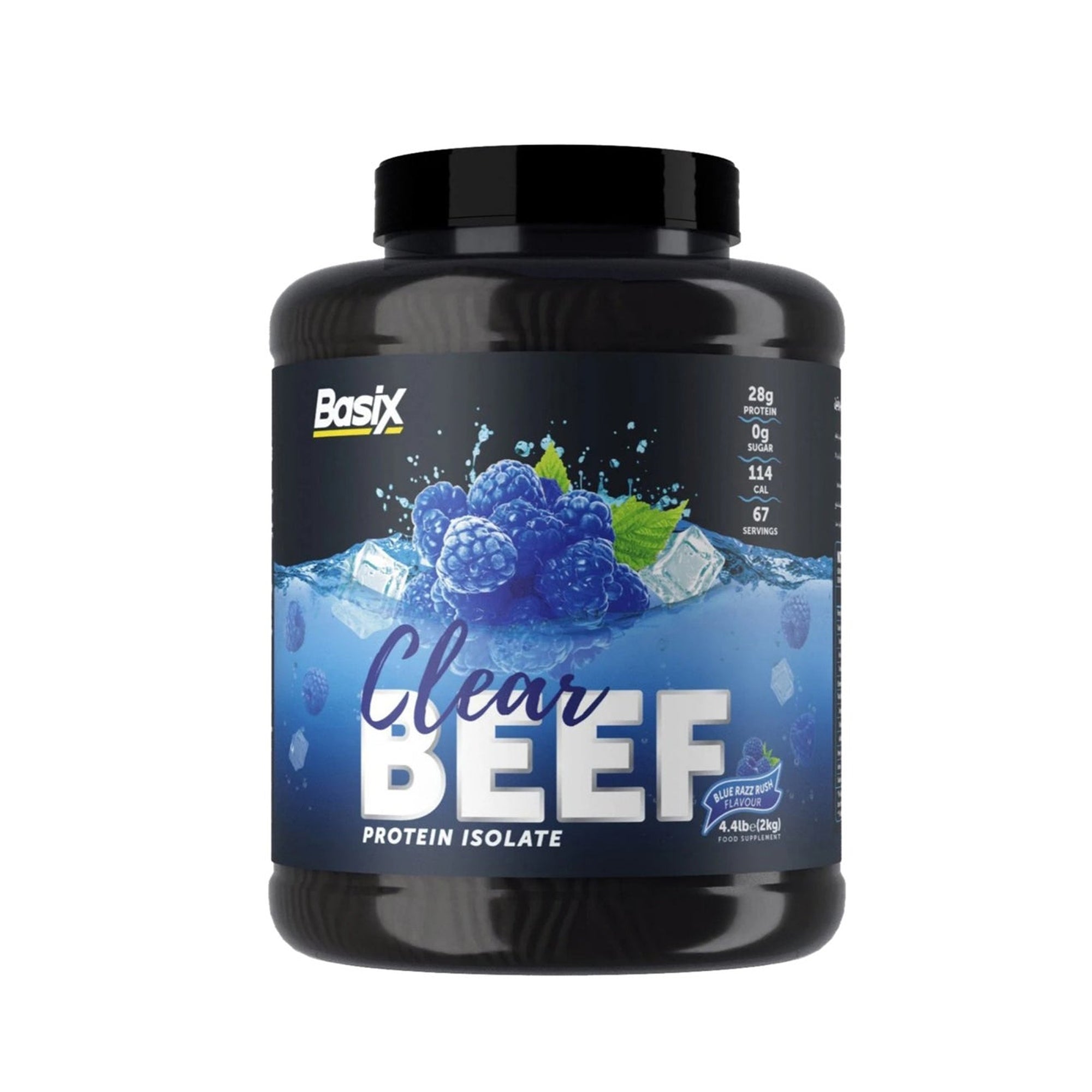 بروتين البقر المعزول من Basix – نكهة بلو راز راش 4.4 رطل