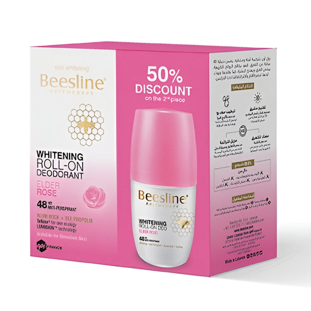 Beesline-DEO-ROL-Whitening-50ml-Elder-Rose-1+50%-OFF-On-2Pc-