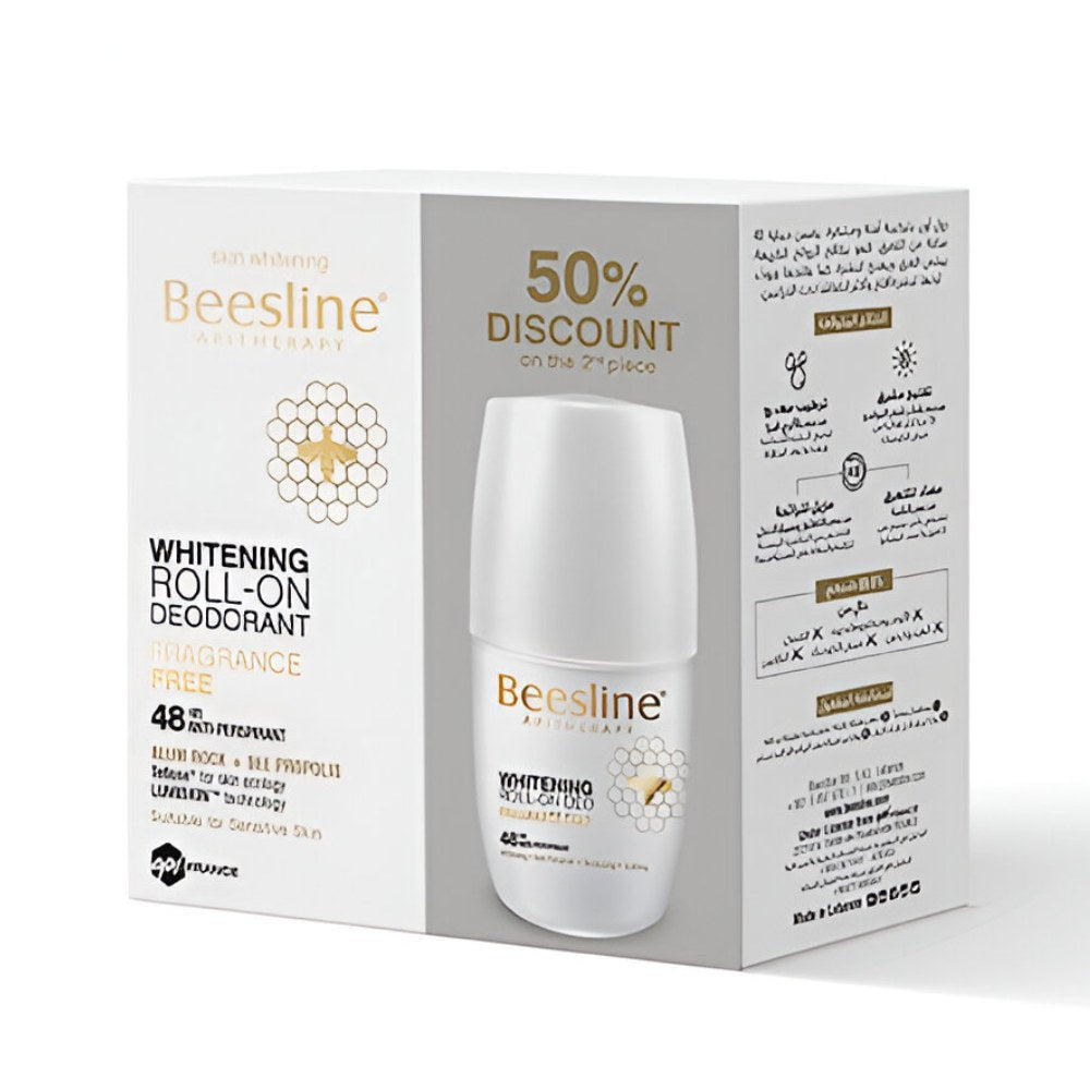 Beesline-DEO-ROL-Whitening-50ml-Fragrance-Free-1+50%-OFF-On-2Pc-