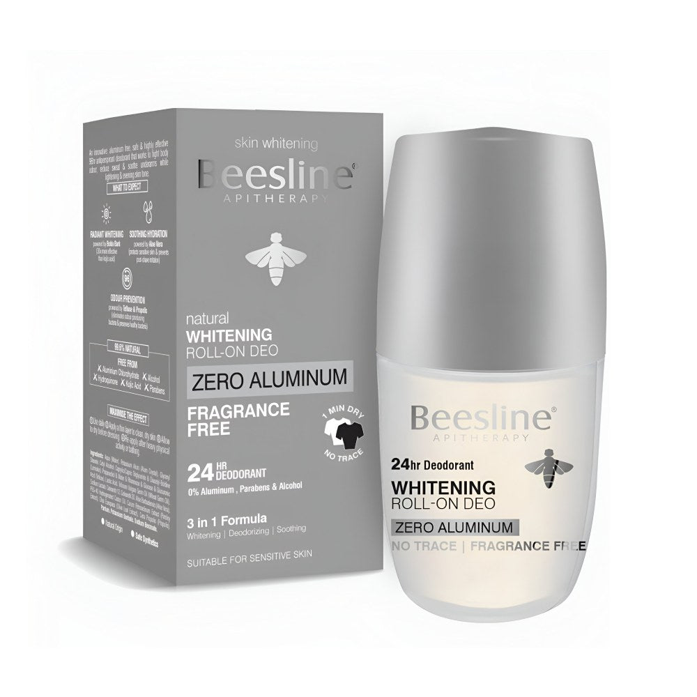 Beesline Beesline Deodorant Roll On 50ml Whitening Zero Aluminum Fragrance Free