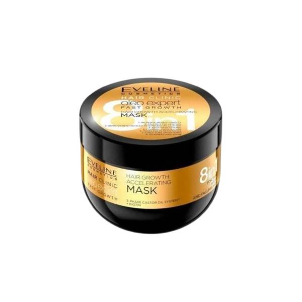 Eveline Hair Mask 500ml 8 In 1 Growth Boost With Castor Oil