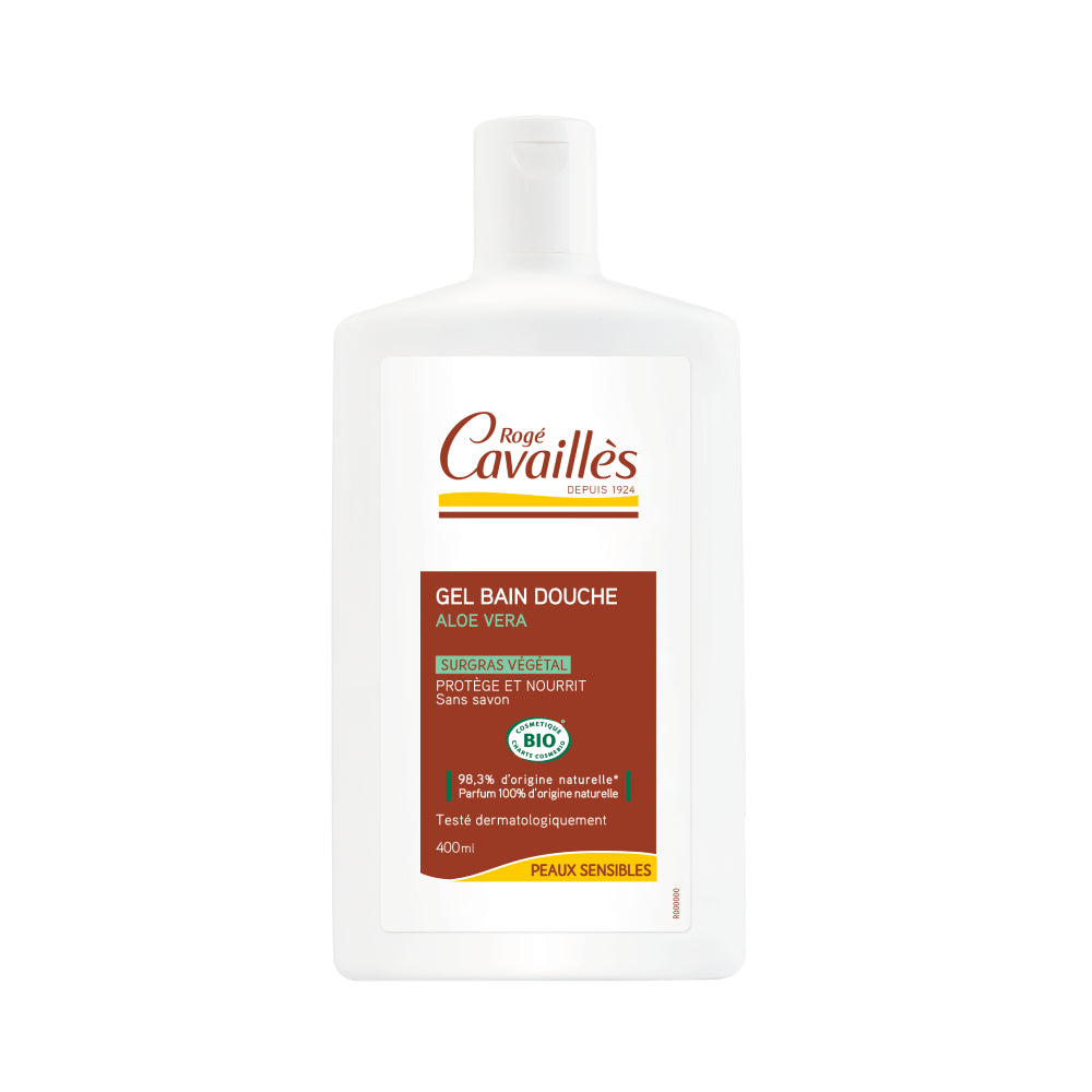 Cavailles Shower Gel 400ml With Organic Aloe Vera