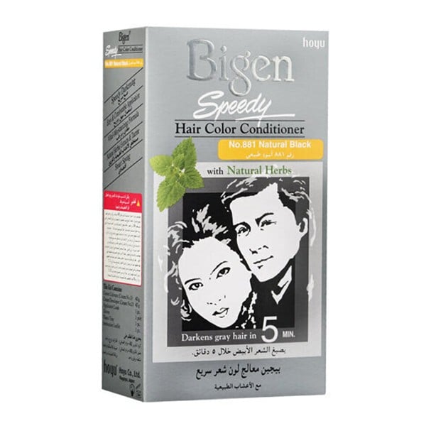 Bigen Bigen Hair Color 80g speedy 881 Natural Black