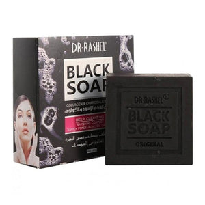 Dr.rashel bar soap 100g black with charcoal and collagen