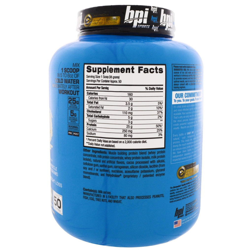 BPI WHEY HD Chocolate Cookie (1,900g) 4.2lbs