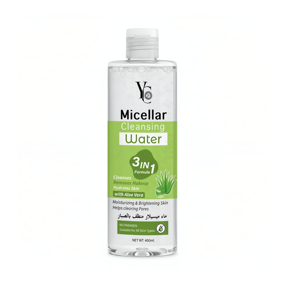 YC Micellar Water Cleanser 400ml With Aloe Vera