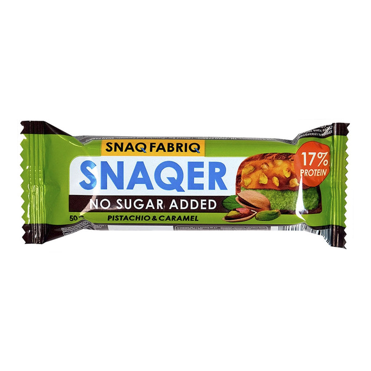   SNAQER Fabriq Glazed Bar Peanut With Pistachio And Crispy Dough 50G 