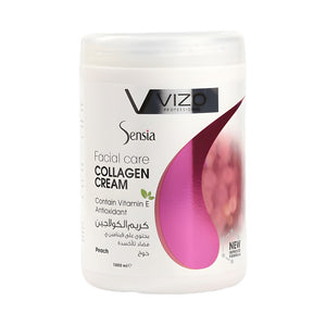 كريم مرطب Vizo 1000 مل Sensia مع الكولاجين والخوخ