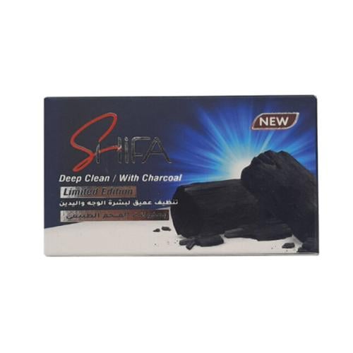 Shifa Bar Soap 100g Deep Cleansing For Face And Hands With Natural Charcoal