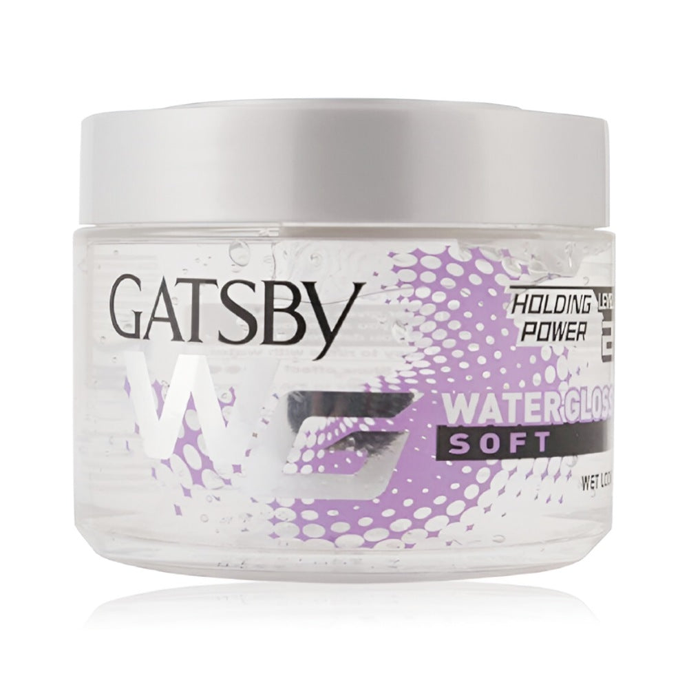جل الشعر جاتسبي 300 جرام لامع ناعم أبيض
