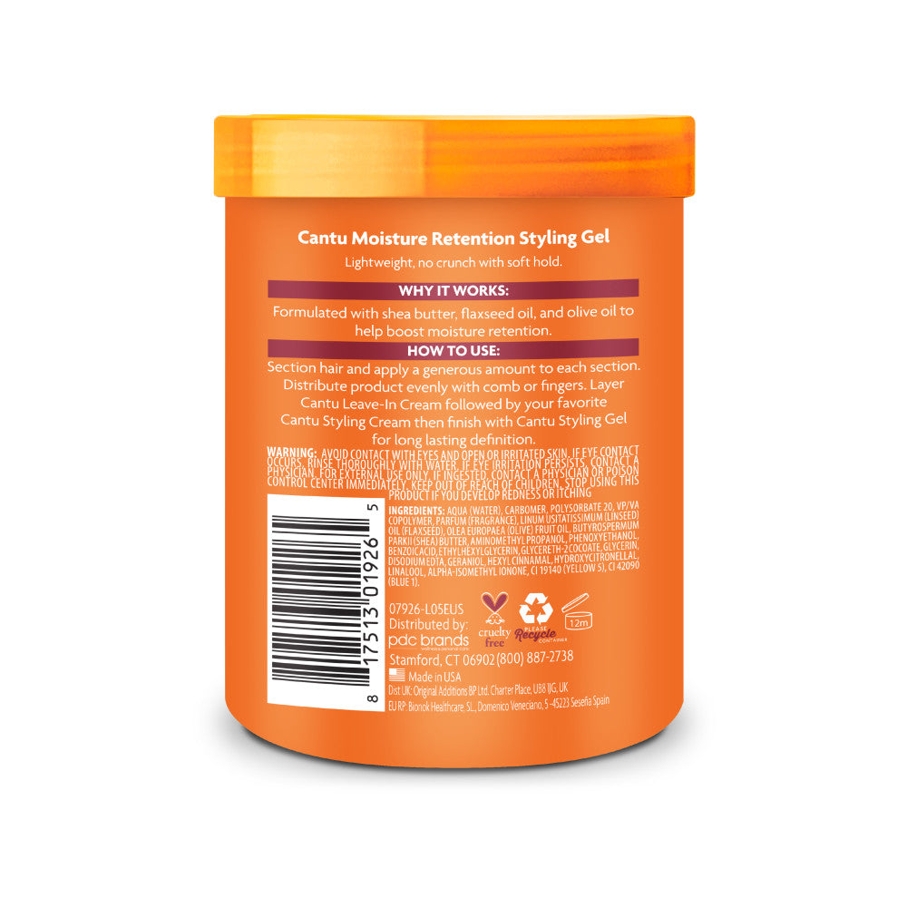 Cantu Hair Gel To Maintain Moisture With Flaxseed And Olive Oil 524g