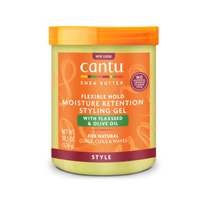 جل الشعر Cantu بالكتان والزيت الزيتون للرطوبة 524غ