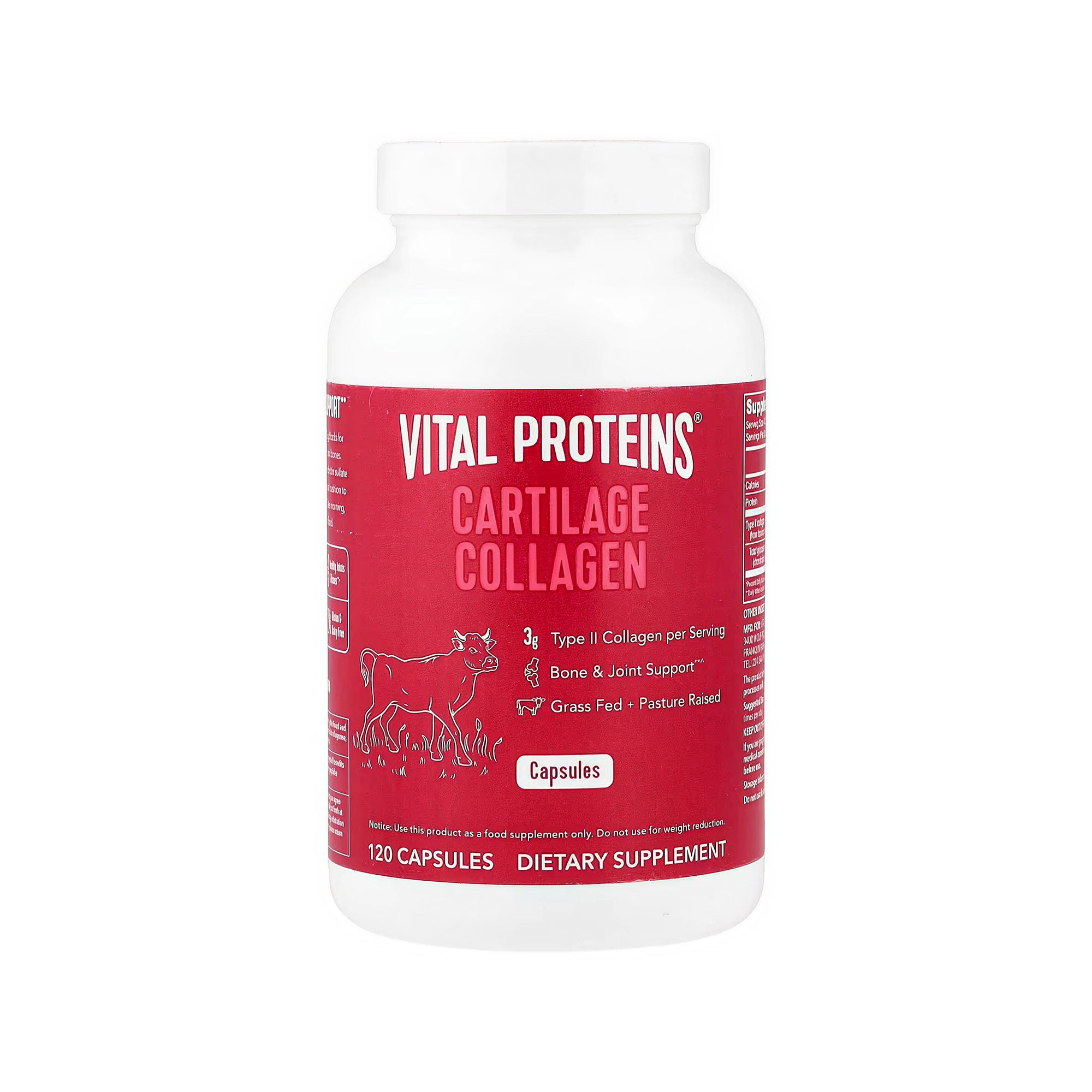 Vital Proteins 750mg Cartilage Collagen - 120 Capsules