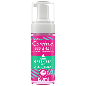 Carefree Intimate Wash Mousse – Green Tea & Aloe Vera Feminine Foam