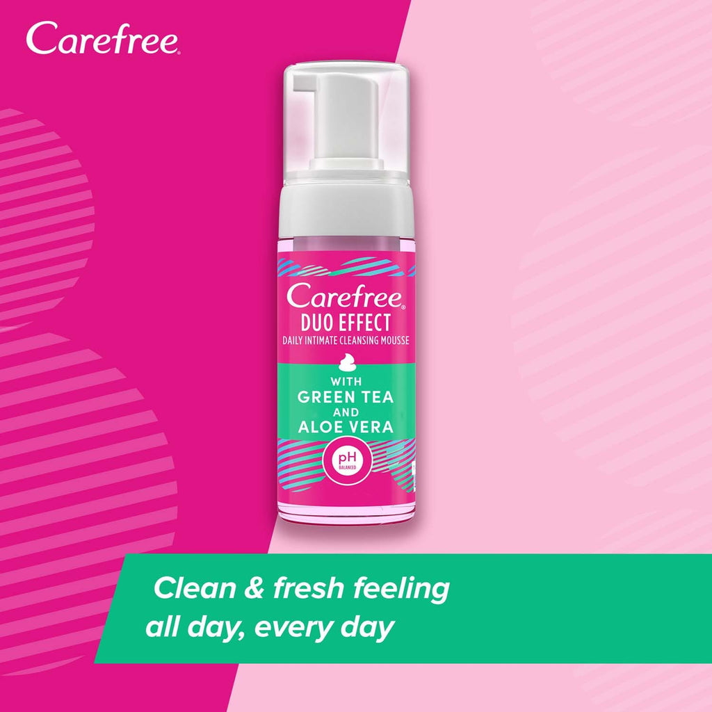 Carefree Intimate Wash Mousse – Green Tea & Aloe Vera Feminine Foam