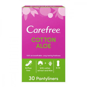 Carefree Carefree Pads 30pc With Aloe Vera Extract
