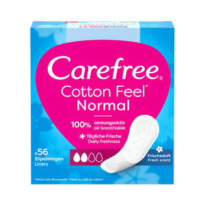 Carefree Carefree Pads 56pc With Scented Cotton Extract, Medium Size
