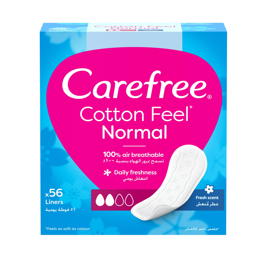 Carefree Pads Fragrance Free, Large Size 56pc