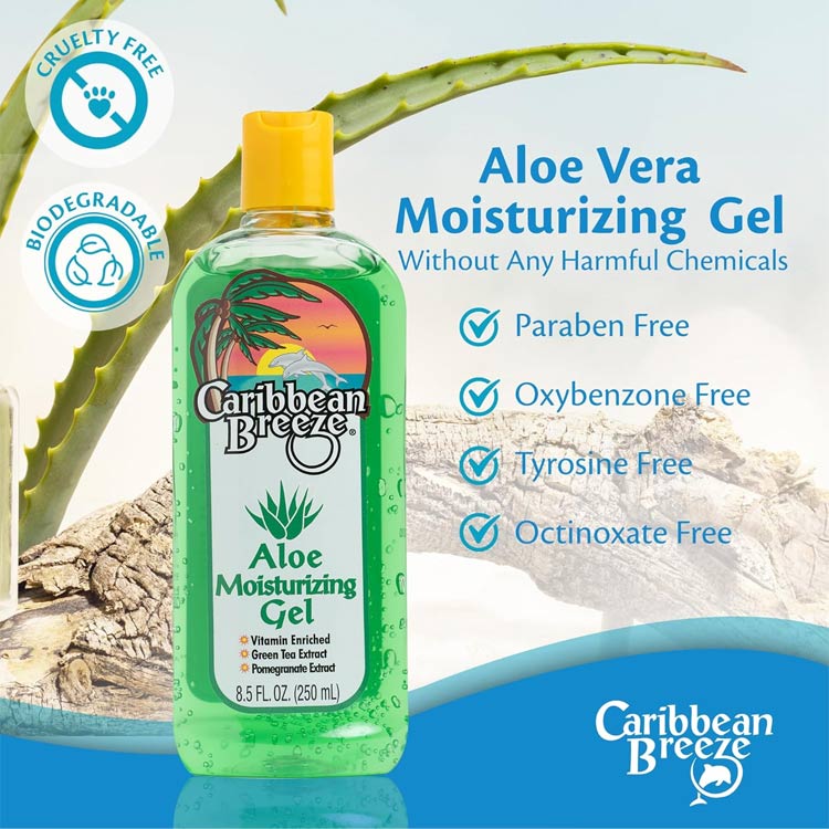 Caribbean Breeze Aloe Vera Gel Skin Moisturizer – 250ml