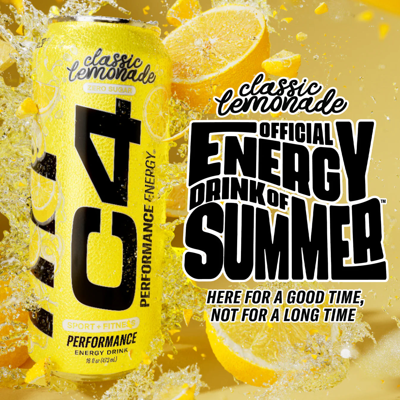 C4 Energy Carbonated Classic Lemonade 16 FL OZ