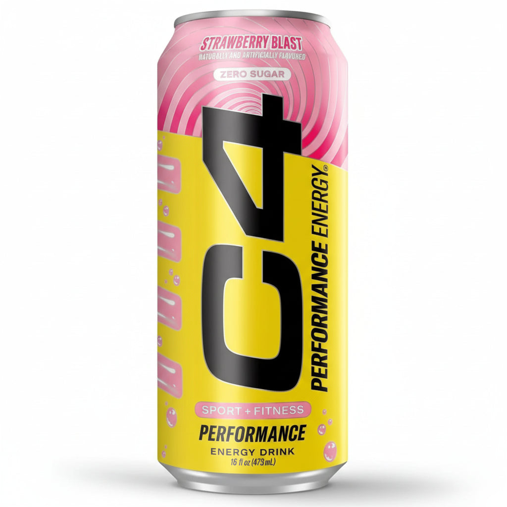 C4 Energy Carbonated Strawberry Blast 16 FL OZ