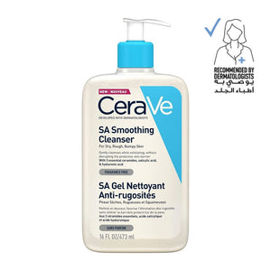 CeraVe SA Smoothing Cleanser – Salicylic Acid Exfoliant for Bumpy Skin