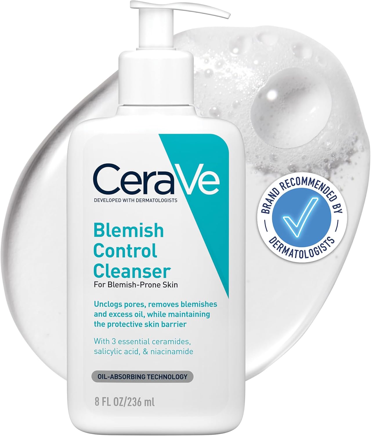 CeraVe Blemish Control Face Cleansing Oil | Acne-Prone Skin Cleanser