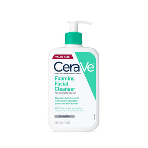 غسول الوجه الرغوي CeraVe للبشرة العادية والدهنية 473 مل